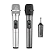 ARCHEER Dual Bluetooth Wireless Microphone, UHF Handheld Dynamic Microphone and Bluetooth Receiver with 1/4