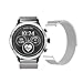 for Michael Kors Access Band, FRGNIE Milanese Stainless Steel Fully Magnetic Closure Mesh Replacement Strap for Michael Kors Access smartwatch Sofie/Runway (Silver)