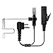 MaximalPower Headset Earpiece with Kevlar Reinforced Cable 2-Pin for Motorola Two-Way Radios Surveillance Headset (RHF MOT 2PIN HQ) 1 Black