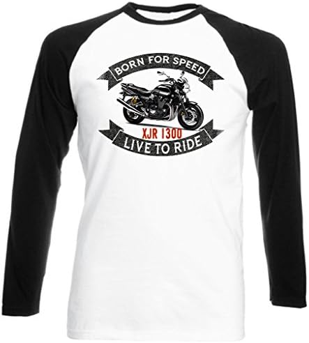 TEESANDENGINES Men's Yamaha XJR 1300 Black Long Sleeved T-Shirt