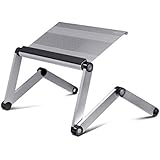 Furinno A6-F-Silver Ergonomics Aluminum Vented AdJustable Laptop Tray, Silver