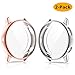 EZCO 2-Pack Screen Protector Case Compatible with Samsung Galaxy Watch Active 2 40mm / 44mm, Plated Soft Tup Case Full Coverage Screen Protective Cover Bumper Shell for Galaxy Active 2 Watch