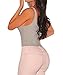 Shawhuwa Womens Sexy Sleeveless Zipper Bodysuit Clubwear Tops S Grey 1