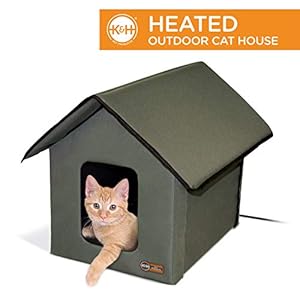 K&H PET PRODUCTS Outdoor Heated Kitty House,