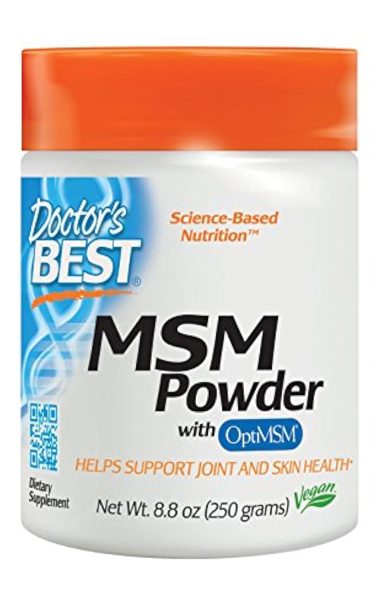 Doctor's Best MSM Powder with OptiMSM, NonGMO, Vegan, Gluten Free, Soy