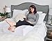Elevating Leg Rest Wedge Pillow - Memory Foam Orthopedic Bed Pillow for Leg & Back Pain - Improved Circulation & Digestive Support – Great for Recovery from Surgery or Injury - 24 x 21 x 8 inches