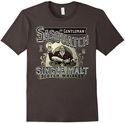 Mens Gentleman Sasquatch Single Malt Scotch Whiskey 3XL Asphalt
