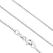 Italian Sterling Silver 1mm Sturdy Box Link Chain Necklace