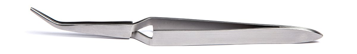 Andreia Professional Cross Tweezer 6 Inch Stainless Steel Pincher to Create A C-Curve on Gel/Acrylic Nails - Straight-Tipped Cross Locking Tweezers for Nail Art