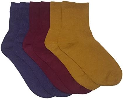SmileChoice Women Soft Cotton Casual Multicolored Socks 5 Pairs Get 1 Free