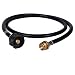 GasSaf 5FT Propane Adapter and Hose Assembly Replacement with Hose for Type1 LP Tank and Gas Grill-CSA Certified primary