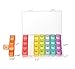 QIJUN 7 Day Pill Box & 4 Times a Day Pill Organizer,Pill Reminder with 28 compartments in a Storage/Travel Pill Box Case,Pill Organizer, Medicine Organizer, Vitamin Organizer