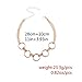 Chicer Fashion Choker Necklace with Annulus for Women and Girls (Gold).