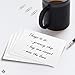 Blank Index Flash Note Cards | 80lb Heavyweight Thick White Cover Stock. 100 Cards Per Pack | 5 x 8
