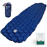ECOTEK Outdoors Hybern8 Ultralight Inflatable Sleeping Pad for Hiking Backpacking and Camping - Contoured FlexCell Design - Perfect for Sleeping Bags and Hammocks