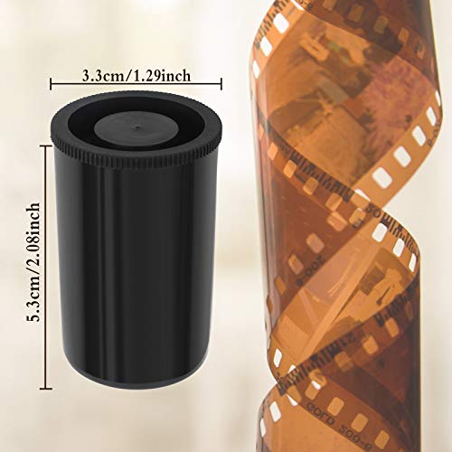 Kulannder 35mm Filmdosen 30Pcs Kunststoff Filmdosen Schwarzer Plastikkanister Wasserdicht Filmdosen mit Feckel für Geocaching oder Kleinteile Aufbewahrung(Schwarz) – Bild 6
