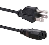 TWTADE Monitor TV Power Extension Cord 10ft 3 Prong