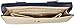 Isaac Mizrahi Womens Fashion Designer Handbags Tatiana Leather Clutch Bag with Crossbody Strap Navy Blue Stone Beige