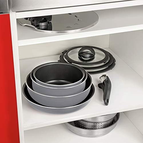 Tefal INGENIO ESSENTIAL Scottish Batterie de Cuisine 10 Pièces Poêles 20/22/26 cm + Casseroles 16/18 cm + Wok 26 cm + Couvercles hermétiques 16/18 cm + Spatule + Poignée Gris L2149602 - Cuisine A Vivre Tefal INGENIO ESSENTIAL Scottish Batterie de Cuisine 10 Pièces Poêles 20/22/26 cm + Casseroles 16/18 cm + Wok 26 cm + Couvercles hermétiques 16/18 cm + Spatule + Poignée Gris L2149602