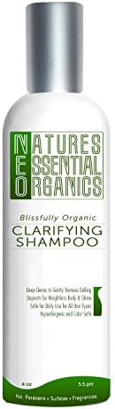 Organic Shampoo. Clarifying and Natural. Gentle, Hypo-Allergenic. Cruelty/Sulfate Free & Color Safe. USA Made. 4oz.