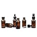 Amber Glass Bottles, YULEER 1oz 20 Pack Dropper Bottles Glass Spray Bottles for Essential Oils