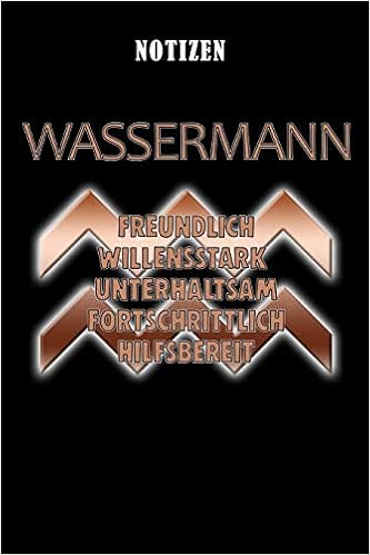 Notizen Sternzeichen Wassermann L Din A5 L 120 Seiten Mit