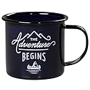 Gentlemen's Hardware Enamel Camping Coffee Mug, Blue (12 Ounces)