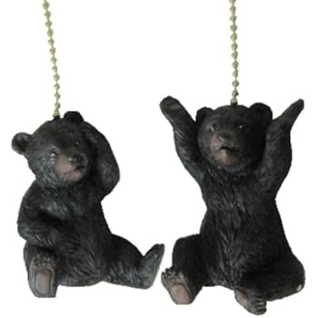 Black Bear Decorative Ceiling Fan Light Pull - Ceiling Fan ...