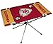 NFL Portable Folding Endzone Table, 31.5 in x 20.7 in x 19 in, Kansas City Chiefs