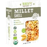 Big Green Organic Food- Organic Millet Shell, Gluten-Free, Lectin-Free, Non-GMO, Vegan, Wheat and Rice Alternative, 8.8oz (1 Pack)