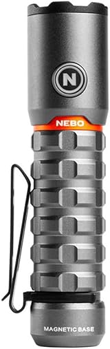 NEBO Torchy 2K 2000 Lumen LED Torch USB Rechargeable 5 Modes Camping Work Clip view 2