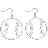 twinkle eye Baseball Earrings for Women Game Day Sports Ball Dangle Earring College School Team Spirit Team Sport Lover Fans Jewelry Accessories Gifts Mom
