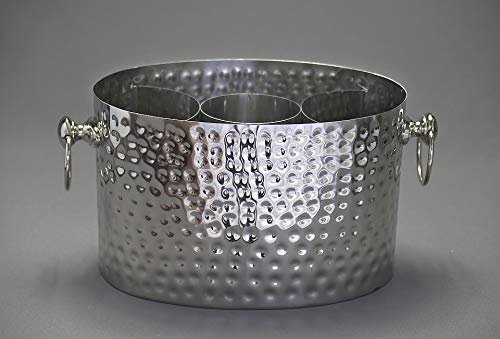 Chic Chill Handcrafted Artisan 3 bottle Champagne and Wine Chiller (Stainless Steel)