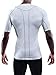 Neleus Men's Running Compression Shirts,5013,3 Pack,White,L,EU XL