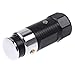 1 X 30 Lumen 3 Modes Car Cigarette Rechargeable LED Flashlight with SOS Function and Environmental Aluminum Alloy Case, Black