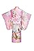Joy Bridalc Yukata Women's Gorgeous Japanese Traditional Geisha Kimono Robe, Pink