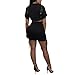 Metup Women 2 Piece Outfits Short Sleeve Crop Top Side Lace up Mini Skirt Club Dress