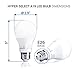 Hyperikon LED Light Bulb A19 9W=60W, Non Dimmable LED Lighting E26 Medium Screw Base, Omnidirectional, UL, Soft White, 18 Pack