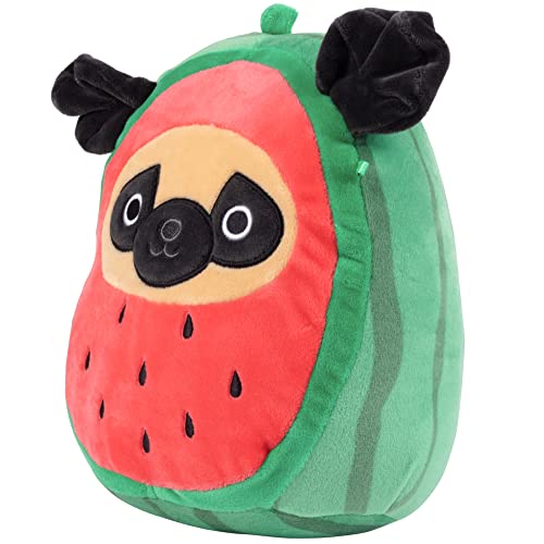 Squishmallows 8" Prince The Watermelon Pug Official Kellytoy Plush