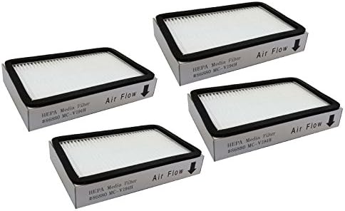 Tosva 4 Media HEPA Filters #86880 MC-V194H for Kenmore Progressive Vacuum
