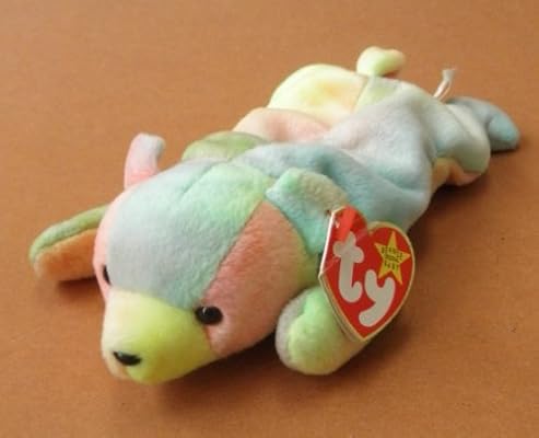 multi colored beanie baby