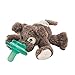 Nookums Paci-Plushies Puppy Buddies - Pacifier Holder (Plush Toy Includes Detachable Pacifier, Use with Multiple Brand Name Pacifiers)