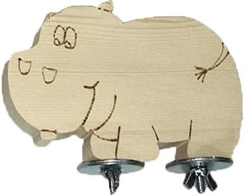 Platform Perch - Happy Hippo, Medium