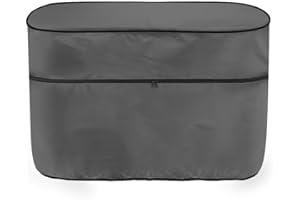 Horeset Gray RV Camper Propane Tank Cover Fits 20LB Dual Propane Tanks,Heavy Duty Cover for RV,Travel Trailer,Camper