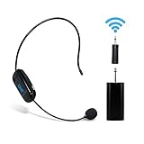 Wireless Microphone SHIDU Upgraded U9 UHF Wireless Microphone Headset with Good Sound Quality and Stable Wireless Connection Perfect for Voice Amplifier, Pa System and Speaker, Very Easy to Setup
