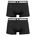 adidas Men's Athletic Stretch Trunk Underwear (2-Pack), Black/Black, Large