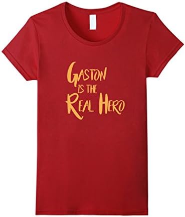 Womens Gaston is the Real Hero - Funny T-Shirt Small Cranberry