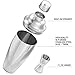 Kitchen Joy Cocktail Shaker Bar Set, Bundle with Jigger and Built-In Strainer 24 Ounce and Cocktails Recipes eBook