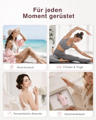 TIIMAGIC IPL Geräte Haarentfernung – 5℃ Eiskühlkontakt Schmerzfreie Haarentfernungsgerät zu Hause und Langanhaltende Ergebnisse, 86% Haarreduktion in 3 Wochen für Körper Gesicht Bikini Achseln Beine