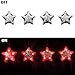 ArtSkills Silver Stick-On LED Light Up Flashing Stars for Posters, 4-Pack